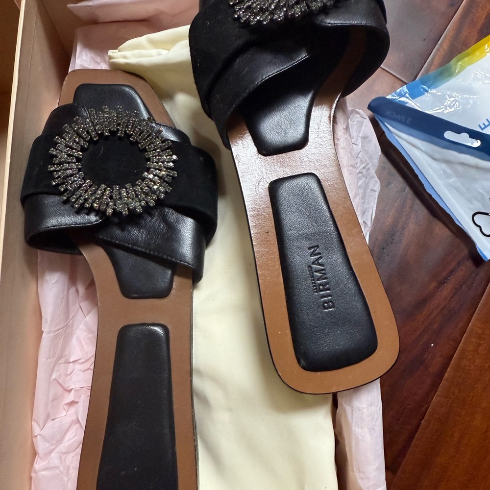 Brita Black Sandals Sleek Design
